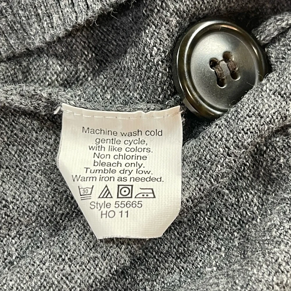 J. Crew Gray Cardigan Size XL, 100% Cotton